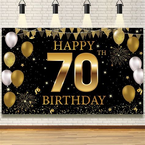 70th Birthday Party Decorations Backdrop Banner, India | Ubuy