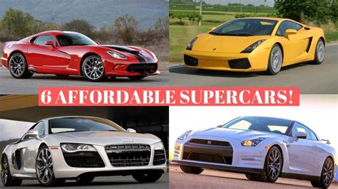 6 AFFORDABLE Supercars under 100k! - YouTube