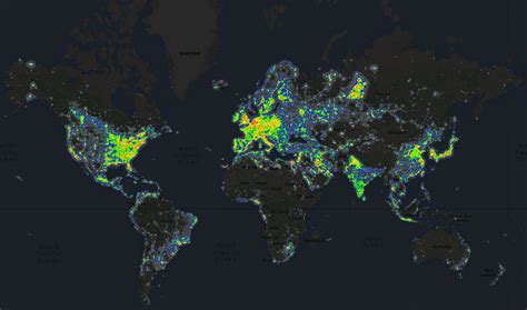 Light Pollution Around The World - Brilliant Maps