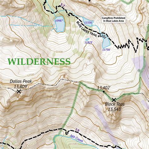 14ers Series San Juan Mountains Pack - Outdoor Trail Maps