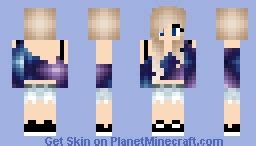 Galaxy Girl Minecraft Skin