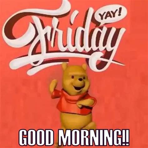 a cartoon character with the words friday on it's back and winnie the pooh