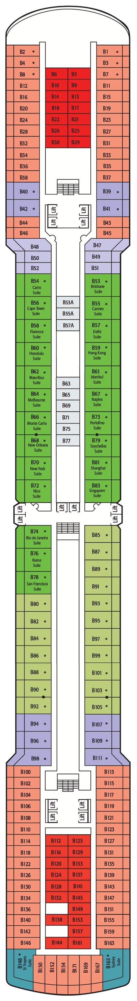 Arcadia Deck Plans - Cruiseline.com