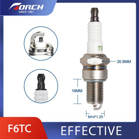 4X TORCH F6TC Spark Plug Replace for NGK BP6ES for Bosch W175T30 ...