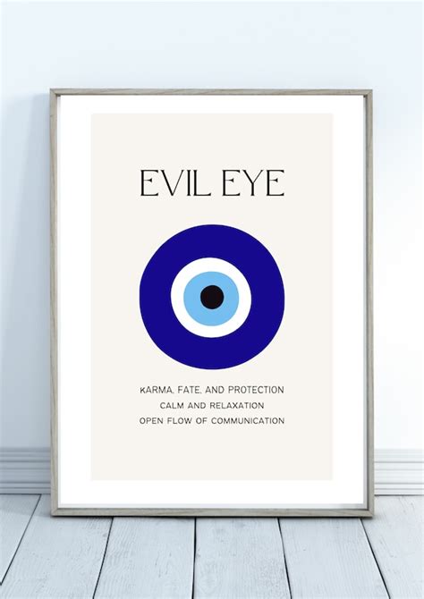 Evil Eye Print Evil Eye Meaning Evil Eye Design - Etsy