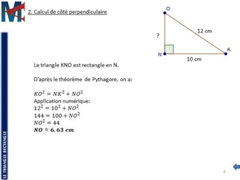 3ème - LE TRIANGLE RECTANGLE - Théorème de Pythagore - Vidéo Dailymotion