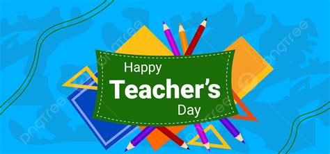 Happy Teachers Day Background Design With Banner, Teacher 's Day ...