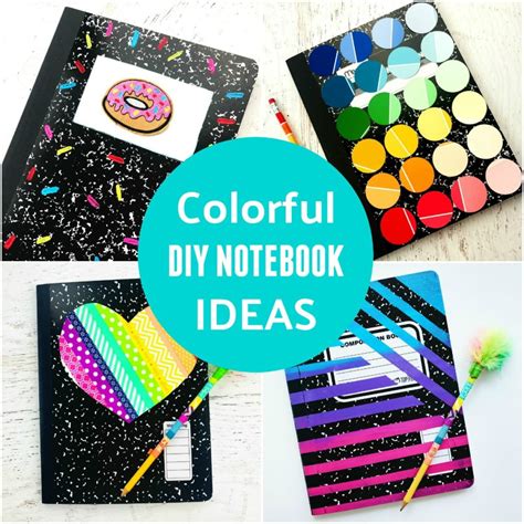 DIY Notebook Ideas - Back to School Supplies • Color Made Happy