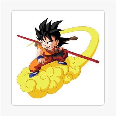 "Dragon Ball: Goku Flying Nimbus" Sticker for Sale by XTREKCorps ...