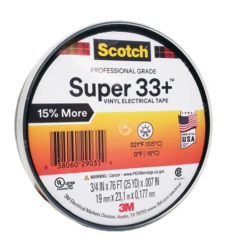 3M 33+ - Scotch Super 33+ Vinyl Electrical Tape