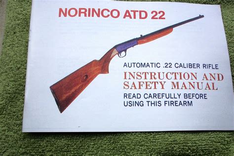 Norinco ATD 22 Semi Automatic .22 Caliber Rifle Instruction and Safety ...