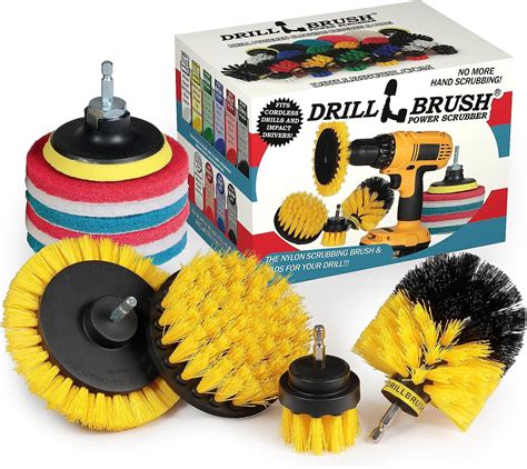 Amazon.com: Drillbrush Rotary Brush Kit - Drill Brush Scrub Pads ...