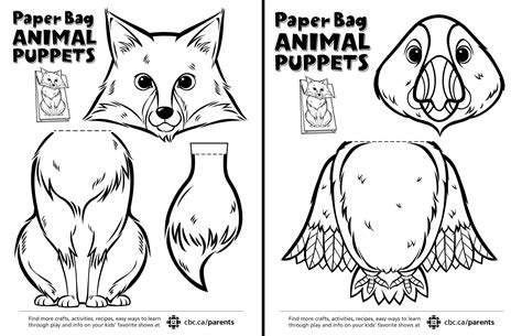 Printable Paper Puppets Templates - Printable World Holiday