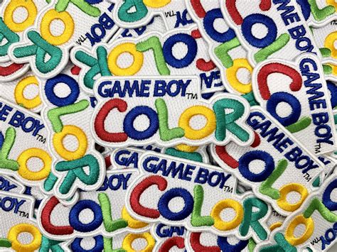 Game Boy Color Logo Video Game Embroidered Custom Iron-on or - Etsy