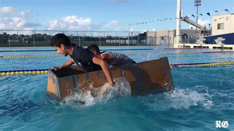 Cardboard Boat Challenge - YouTube