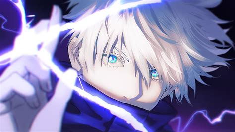 1366x768px, 720P free download | Anime, Jujutsu Kaisen, Blue Eyes, Boy ...