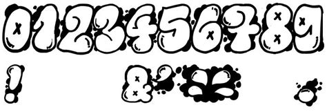 Graffiti bubble numbers | Graffiti numbers, Graffiti font, Graffiti ...