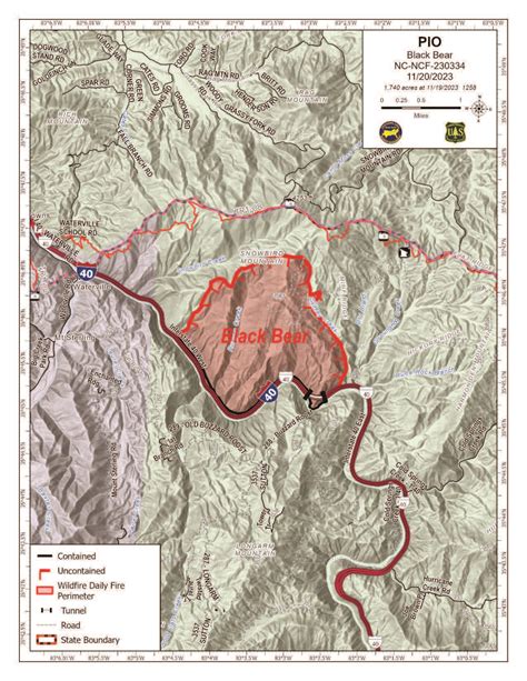 Ncncf 2023 Black Bear Fire Incident Maps | InciWeb