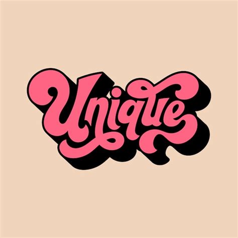 Free Vector | Unique word typography style illustration