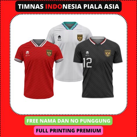 Jual JERSEY TIMNAS INDONESIA PIALA ASIA 2022-2023 FREE NAMA DAN NO ...