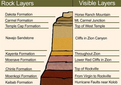 Sedimentary Rock Layers With Fossils