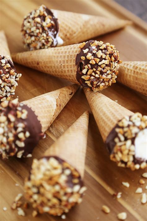 Homemade Chocolate-Dipped Ice Cream Cones – The Comfort of Cooking