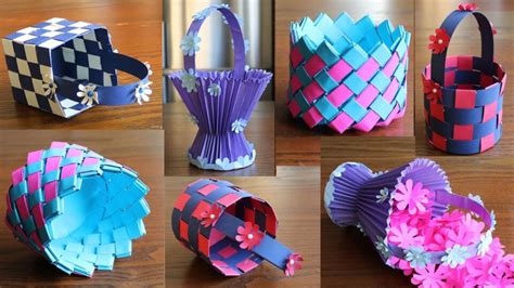 4 Beautiful Paper Basket- DIY Basket – Paper Craft – Home Decor ...