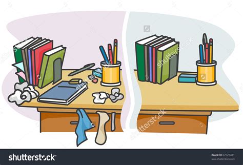 Organized clipart clean office desk, Organized clean office desk ...