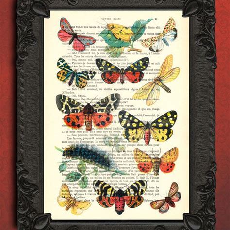 Butterfly Wall Decor Artwork Mixed Media Altered Art Butterfly Print ...