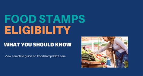 food stamps eligibility guide - Food Stamps EBT