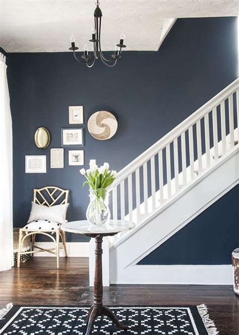 Wall color is Sherwin Williams Naval. | Come to My Home | Home, Blue ...