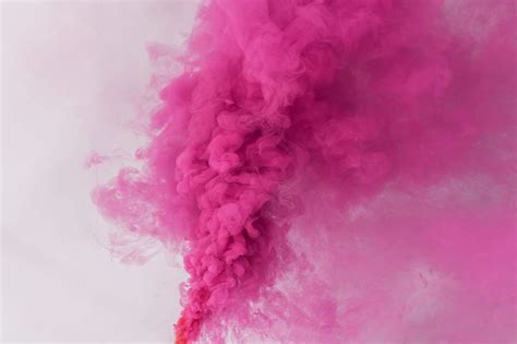 Pink smoke effect on a white background… | Free stock photo | High ...