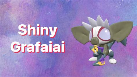 Shiny grafaiai in Pokémon violet! - YouTube