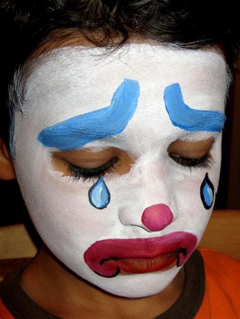 Sad Clown Face Painting at PaintingValley.com | Explore collection of ...