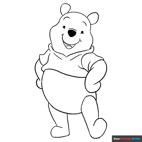 Winnie the Pooh Coloring Page | Easy Drawing Guides