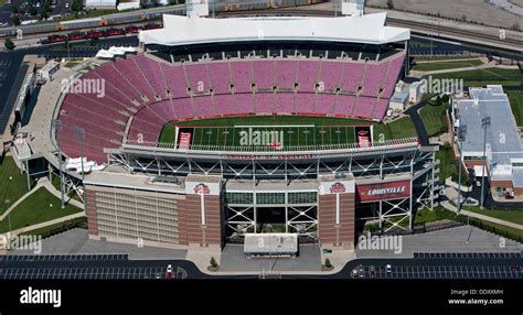 aerial photograph Papa John's Cardinal Stadium, Louisville, Kentucky ...