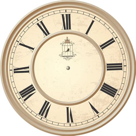 Transparent Clock Face Clipart Vintage Printable Clock Face Hd Png ...