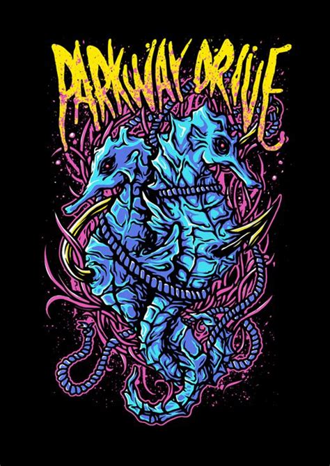 Parkway Drive (merch design) | Heavy metal art, Album art, Geek art