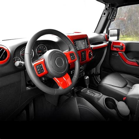 12 pcs Interior Trim Kits for 11-18 Wrangler JK/ JKU | Jeep wrangler ...