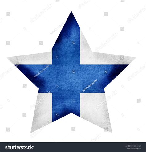 Watercolor Star Flag Background Finland Stock Illustration 1129185623 ...