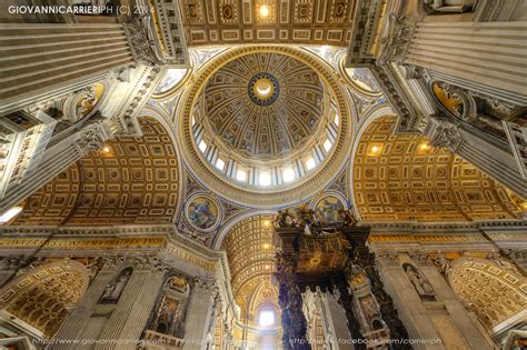 Michelangelo's dome seen from the inside of St. Peter