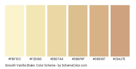 Smooth Vanilla Shake Color Scheme » Monochromatic » SchemeColor.com