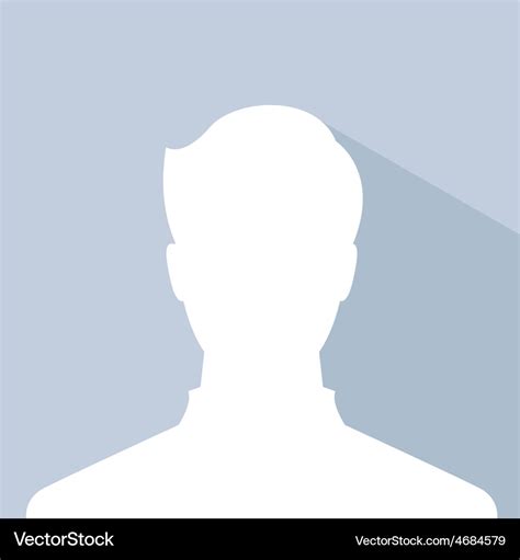 Male avatar profile picture silhouette light Vector Image