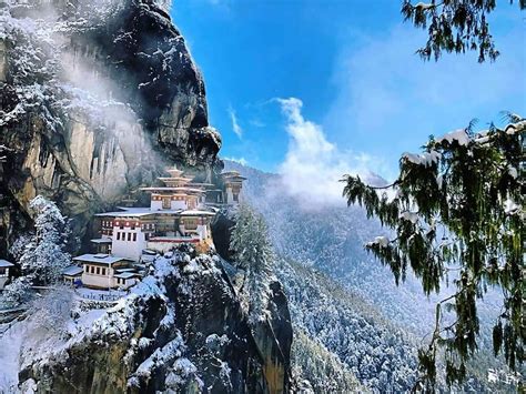 Tiger's Nest (Taktsang Monastery) during snowfall 2019 | Bhutan travel ...