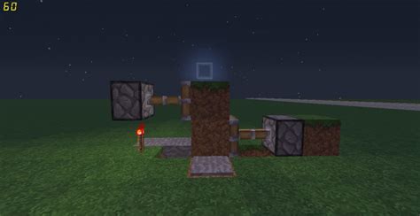 1x2 Cross-Sided Piston Door Tutorial Minecraft Map