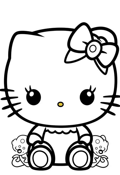 Hello Kitty Coloring Pages To Print Out