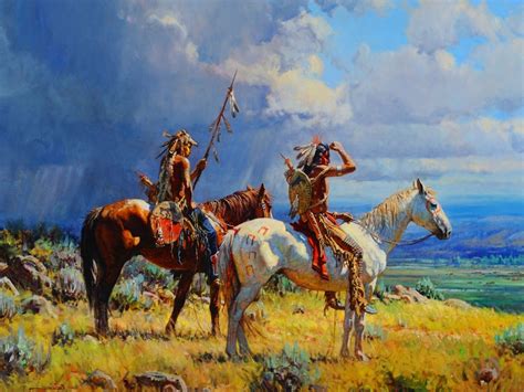 native, American, Western, Indian, Art, Artwork, Painting, People ...