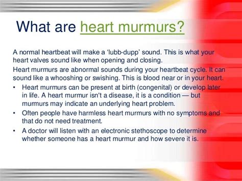 Heart murmurs: what you need to know