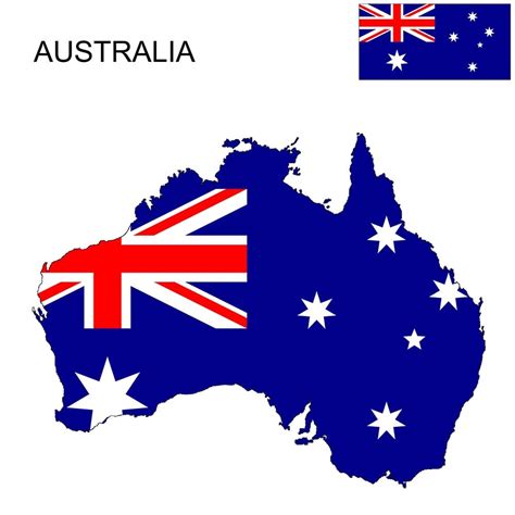 Australia Flag Map and Meaning | Mappr