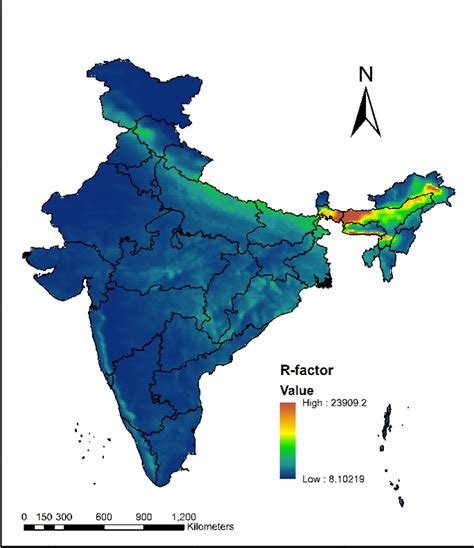 Mapping soil erosion from rainfall across India